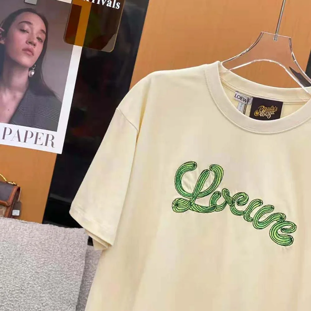 Loewe LOEWE Cactus T-shirt in Cotton for Women in White