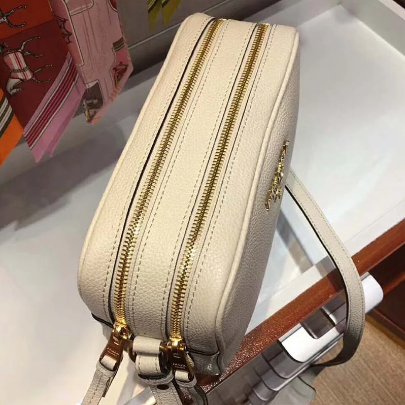 Prada Calf Leather Shoulder Bag for Women in White Prada Calf Leather Shoulder Bag for Women in White