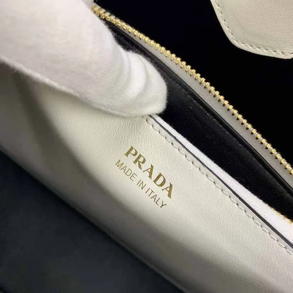 Prada Saffiano Leather Prada Matinee Bag for Women in White