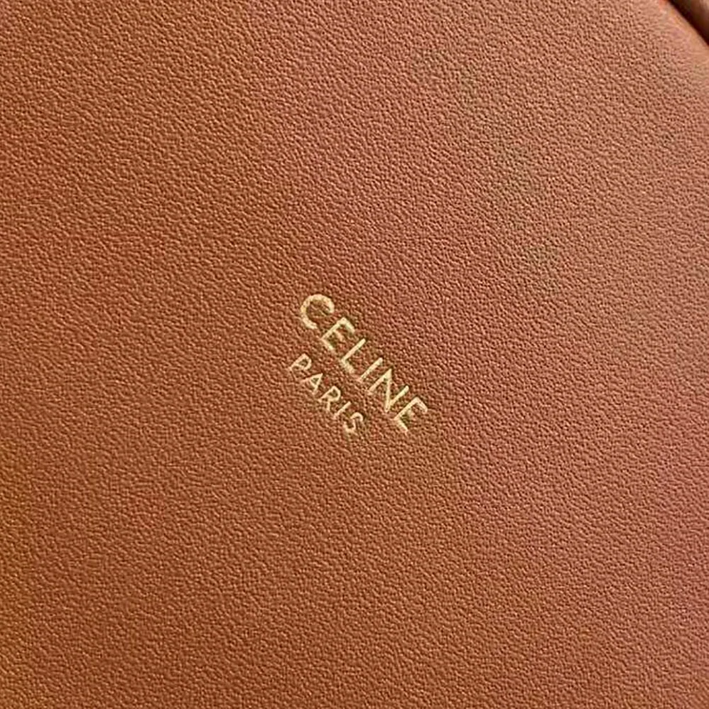Celine Micro Drawstring in Triomphe Canvas and Calfskin for Women in Brown Celine Micro Drawstring in Triomphe Canvas and Calfskin for Women in Brown