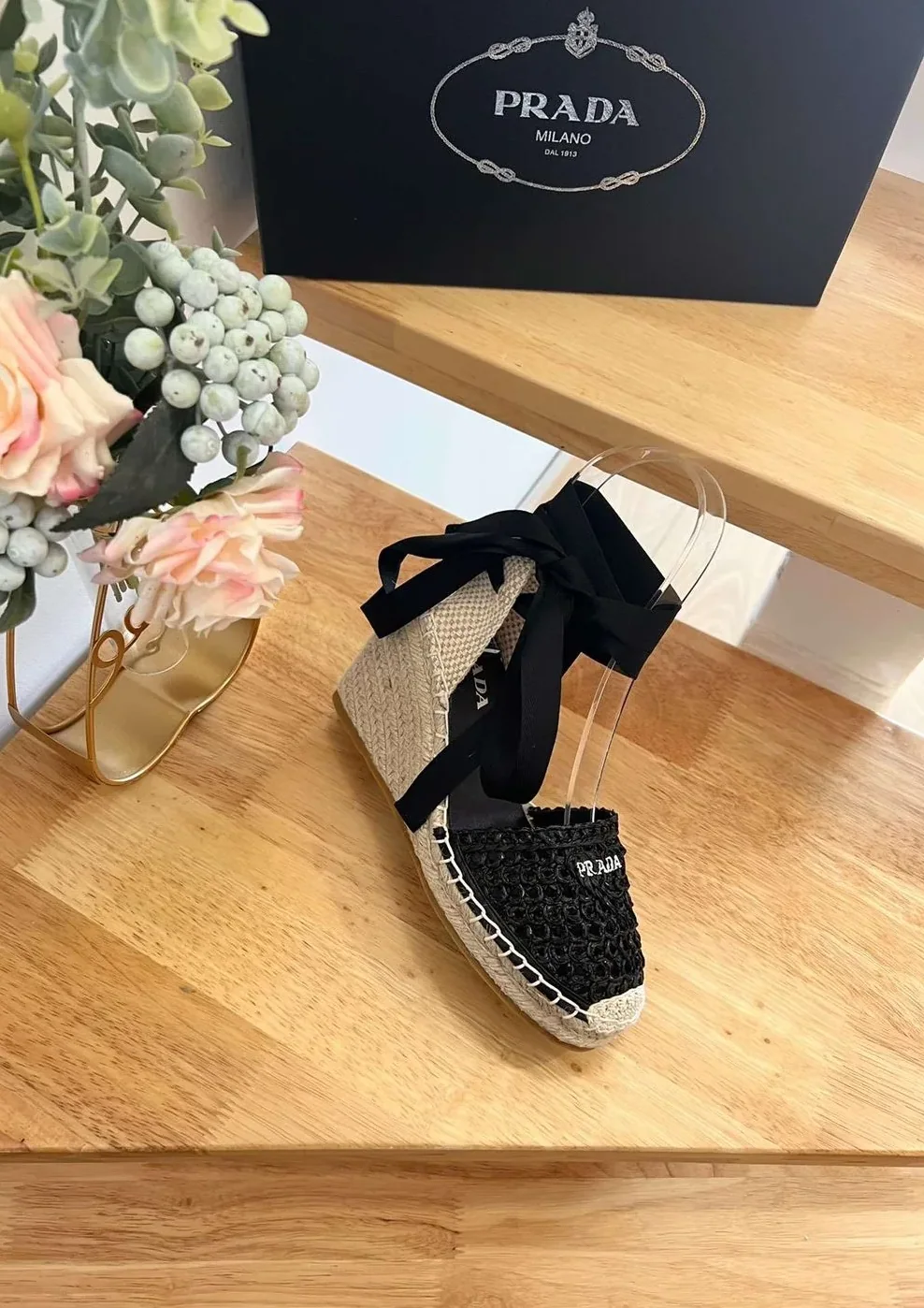 Linen Espadrille Wedge Sandals Black Linen Espadrille Wedge Sandals Black