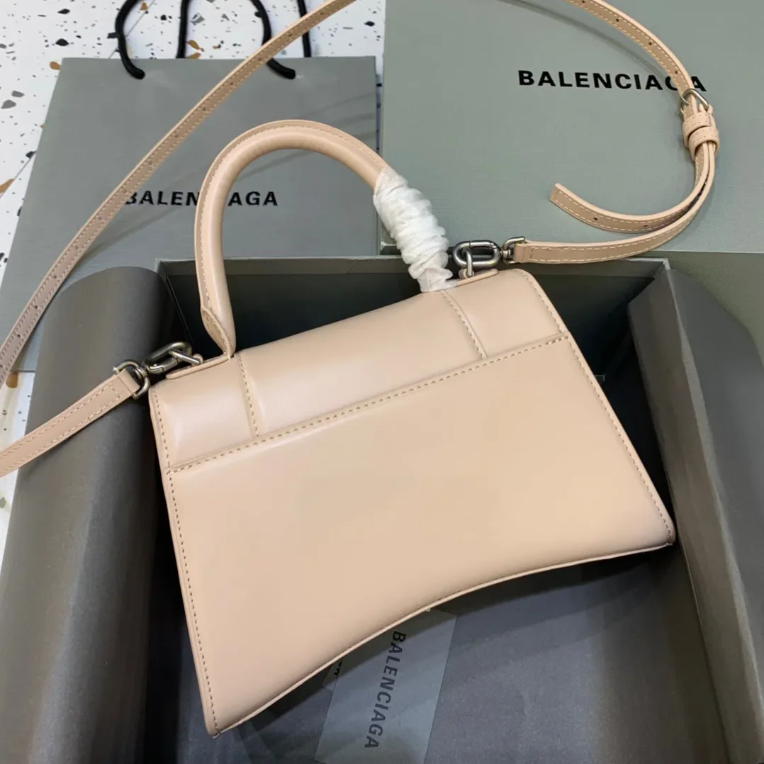 Balenciaga Hourglass Small Handbag In Beige Balenciaga Hourglass Small Handbag In Beige