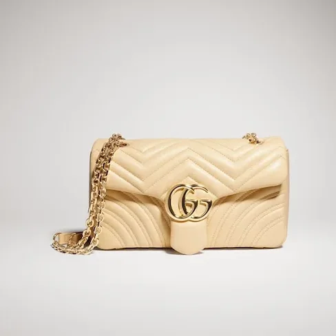 Gucci Marmont Medium Shoulder Bag in Light Yellow Gold Hardware Gucci Marmont Medium Shoulder Bag in Light Yellow Gold Hardware
