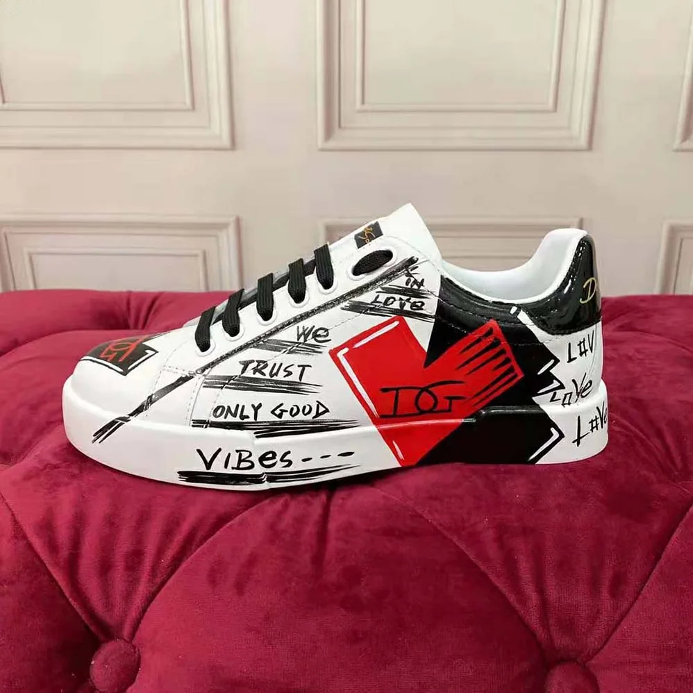 Dolce Gabbana D&G Limited Edition Valentine s Day Portofino Sneakers for Men Dolce Gabbana D&G Limited Edition Valentine s Day Portofino Sneakers for Men