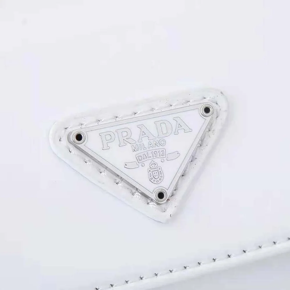 Prada Brushed Leather Mini-bag for Women in White