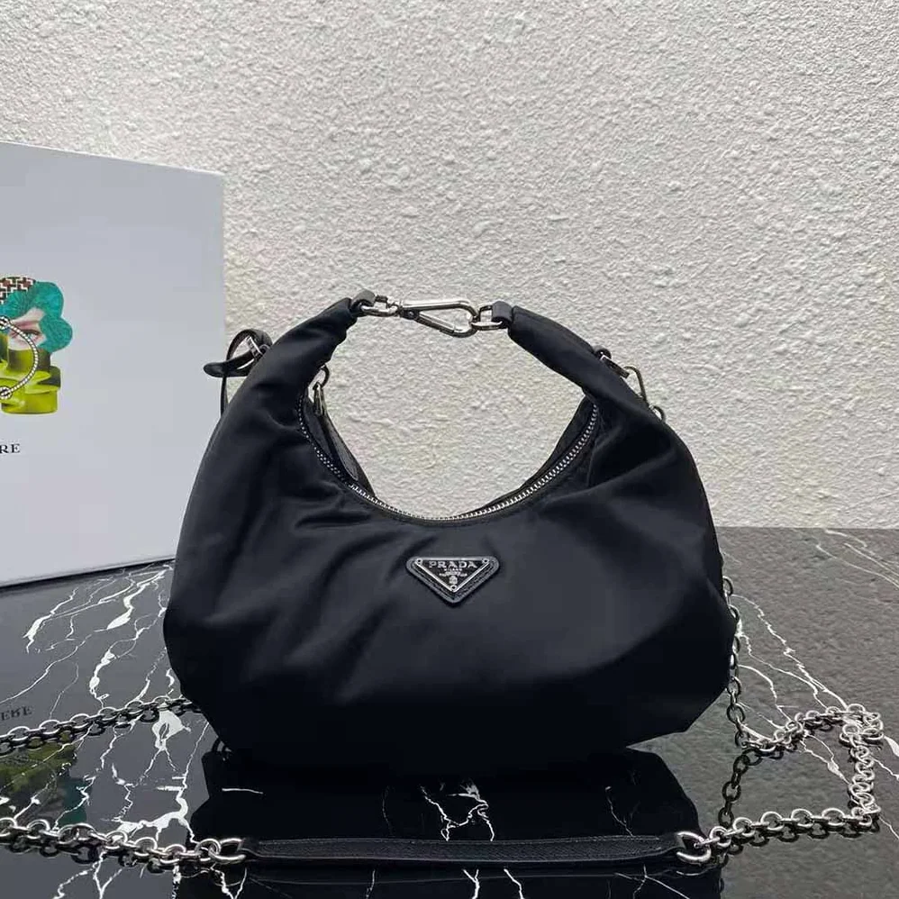 Prada Re-Edition 2006 Nylon Bag for Women in Black