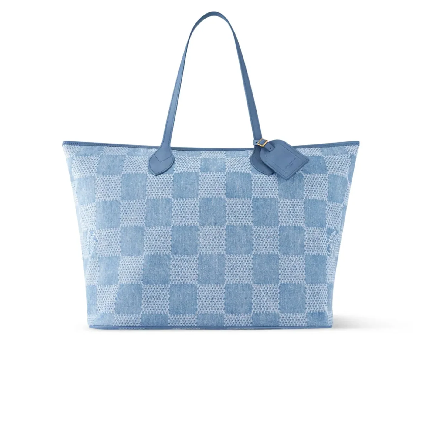 Louis Vuitton Nevereverfull Bag Denim Blue /