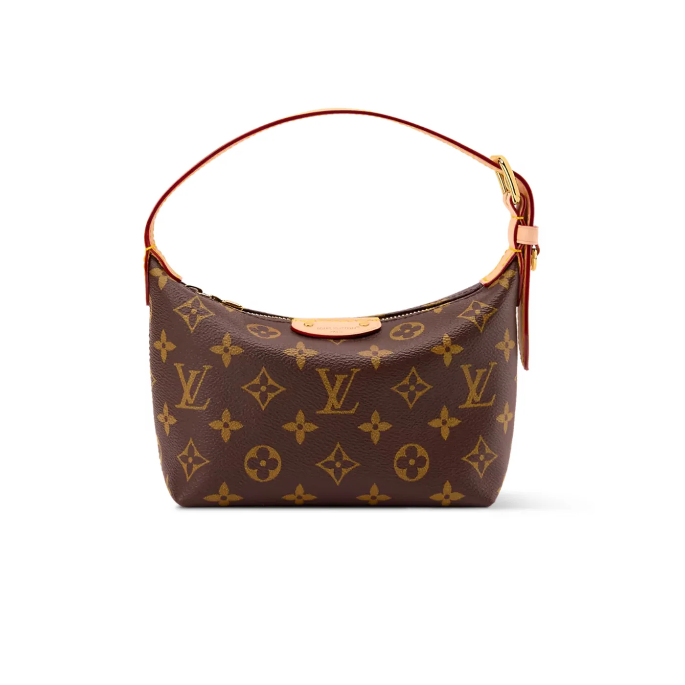 Louis Vuitton Pochette Hills Shoulder Bag / Brown Monogram Canvas Gold Hardware