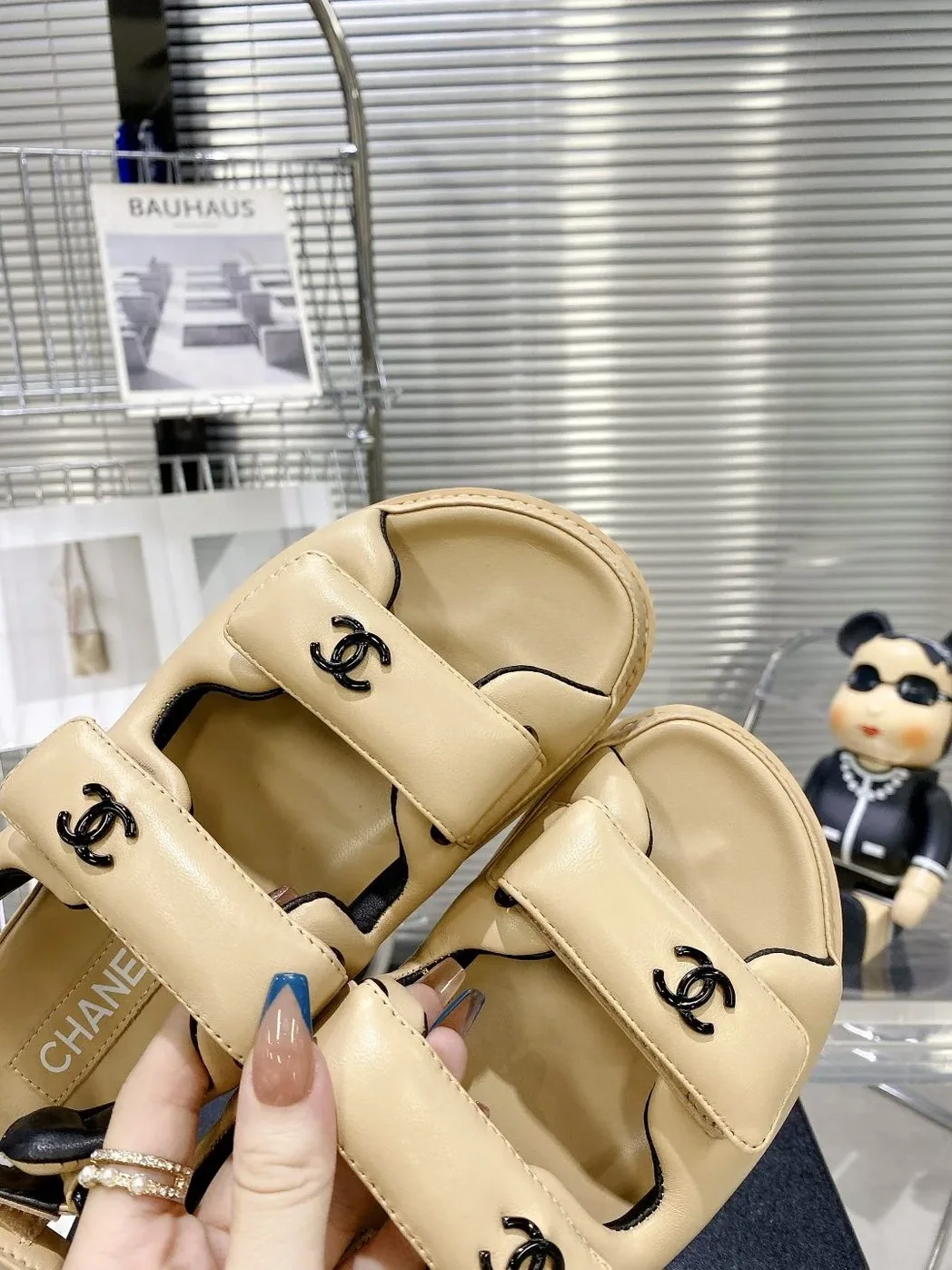 Chanel Sandals With Chanel Logo Beige for Women