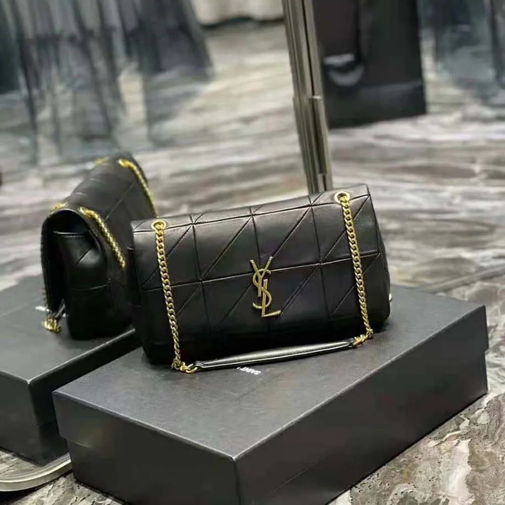 Saint Laurent YSL Jamie Medium Carre Reive Gauche in Lambskin for Women Saint Laurent YSL Jamie Medium Carre Reive Gauche in Lambskin for Women