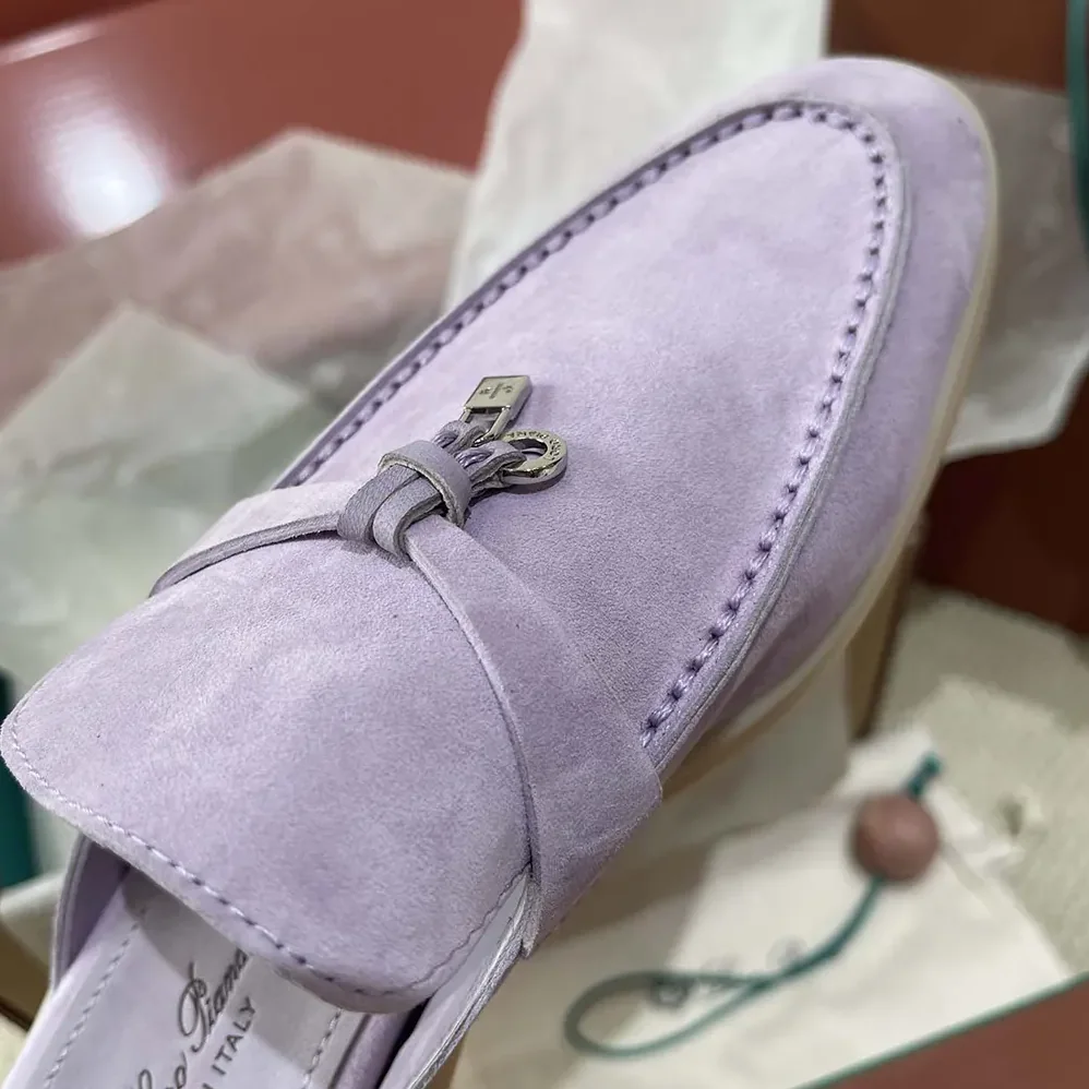 Loro Piana Babouche Charms Walk Loafers for Unisex in Purple Loro Piana Babouche Charms Walk Loafers for Unisex in Purple