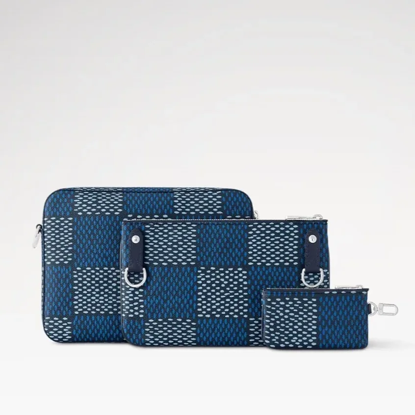 Louis Vuitton Trio Messenger Bag Blue / Louis Vuitton Trio Messenger Bag Blue /