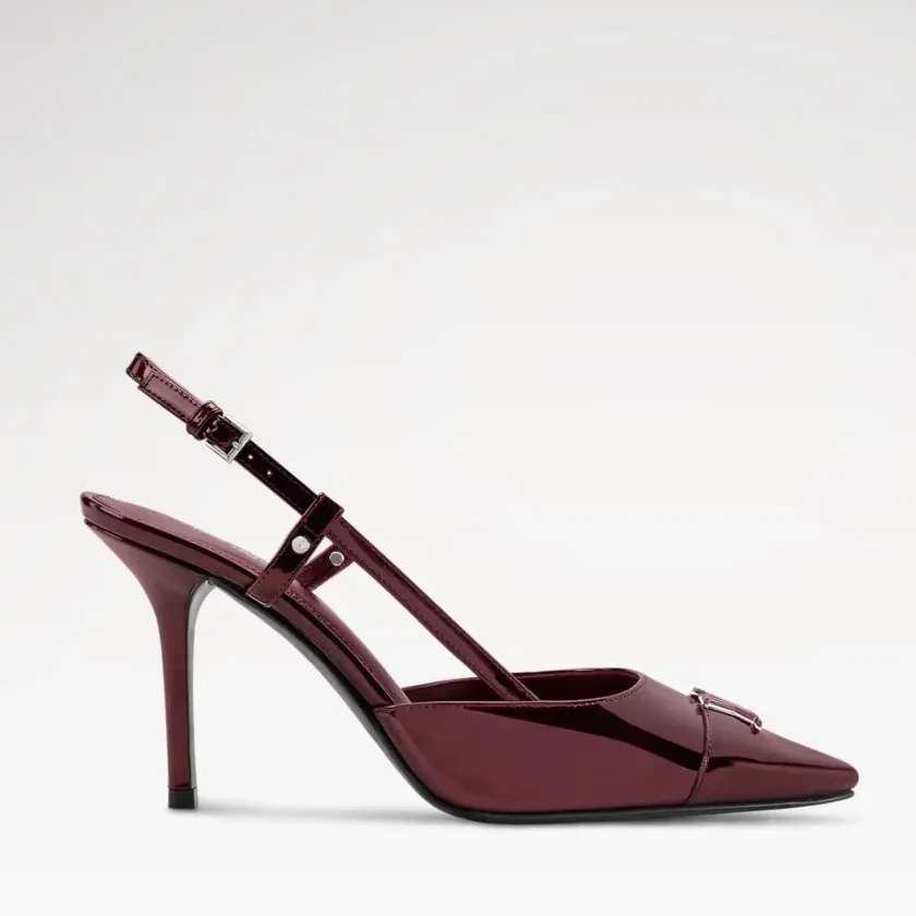 Louis Vuitton City Slingback Pump Bordeaux Red 1AITDP