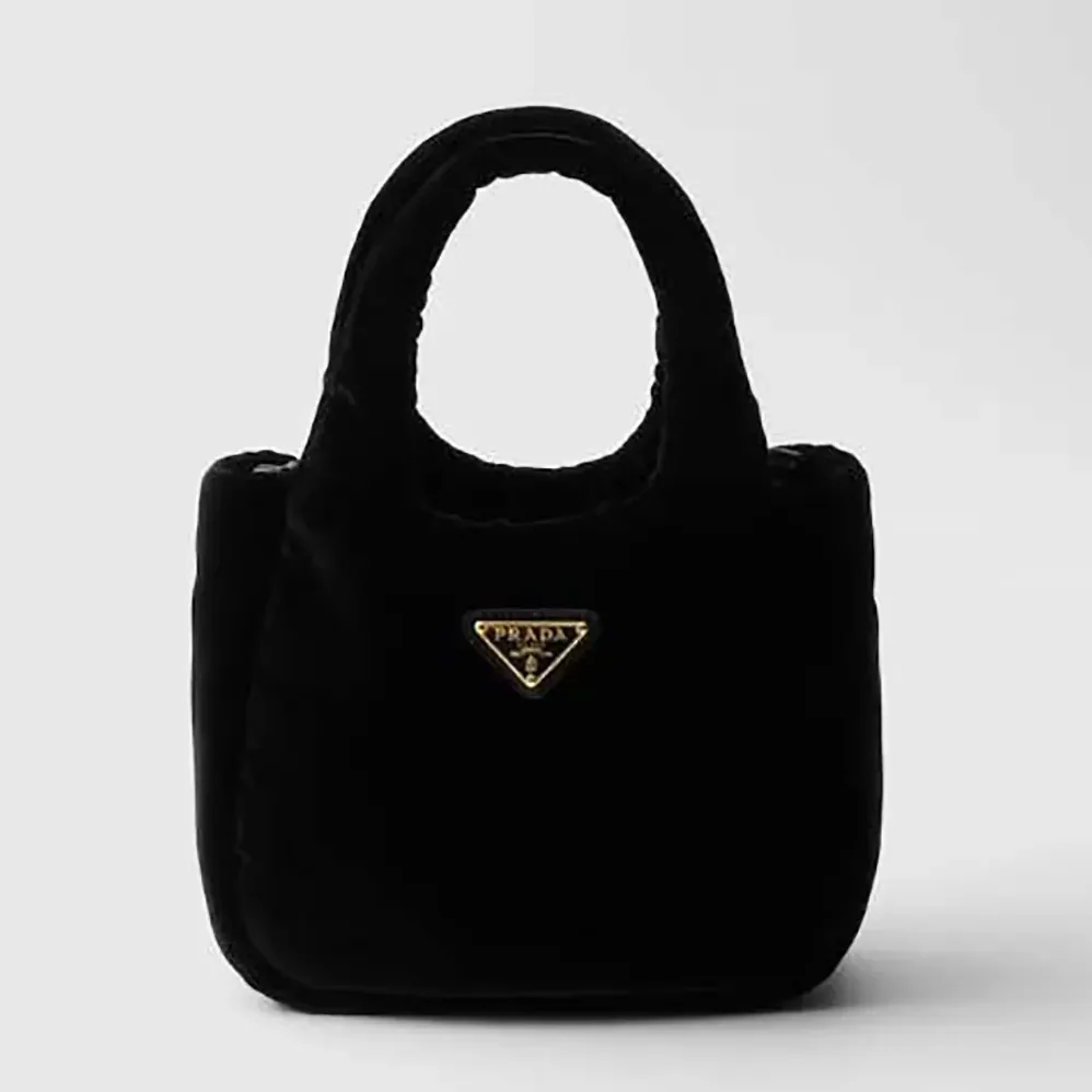 Prada Padded Velvet Mini Handbag for Women