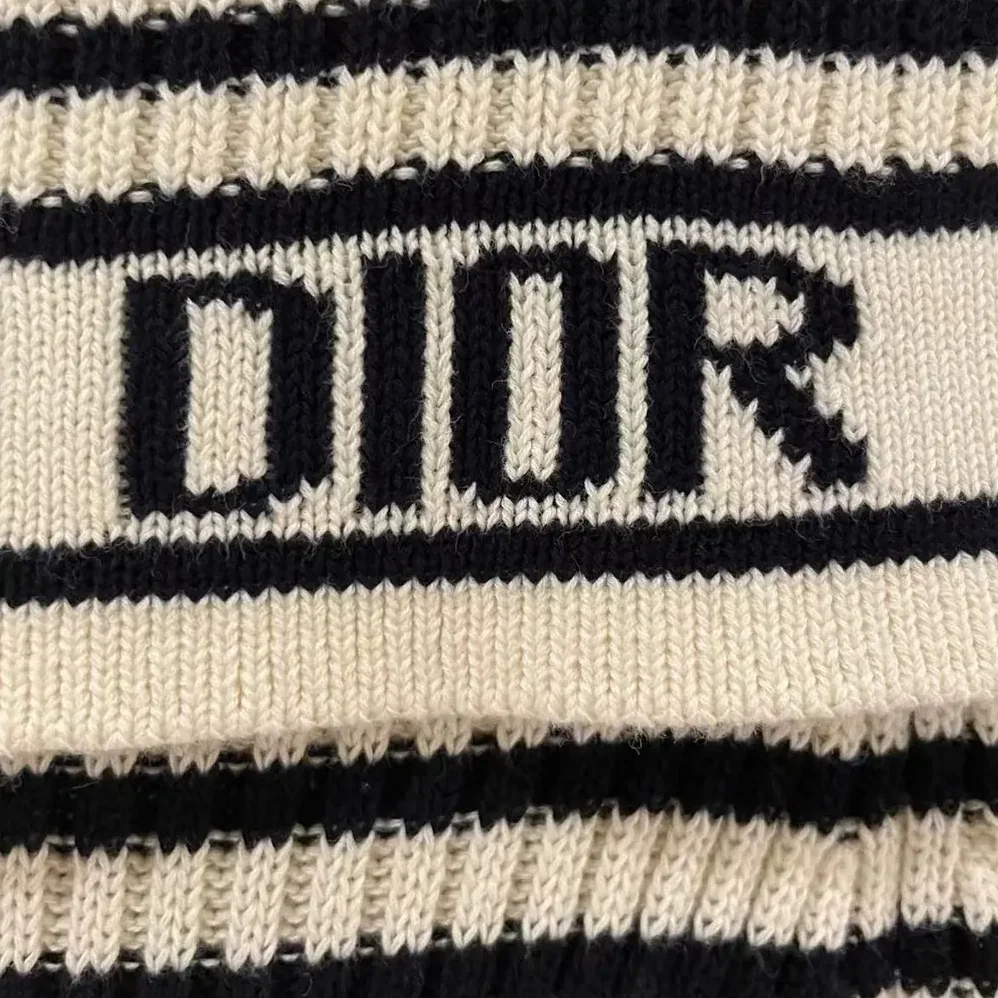Dior Dioriviera Sweater Ecru Cotton Ribbed Knit for Women