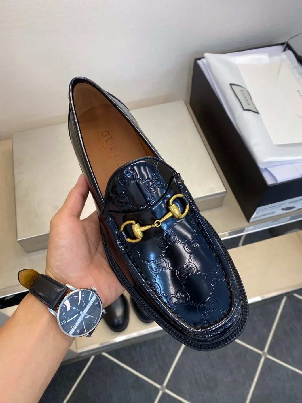 Gucci 1953 Horsebit Loafer Black for Men