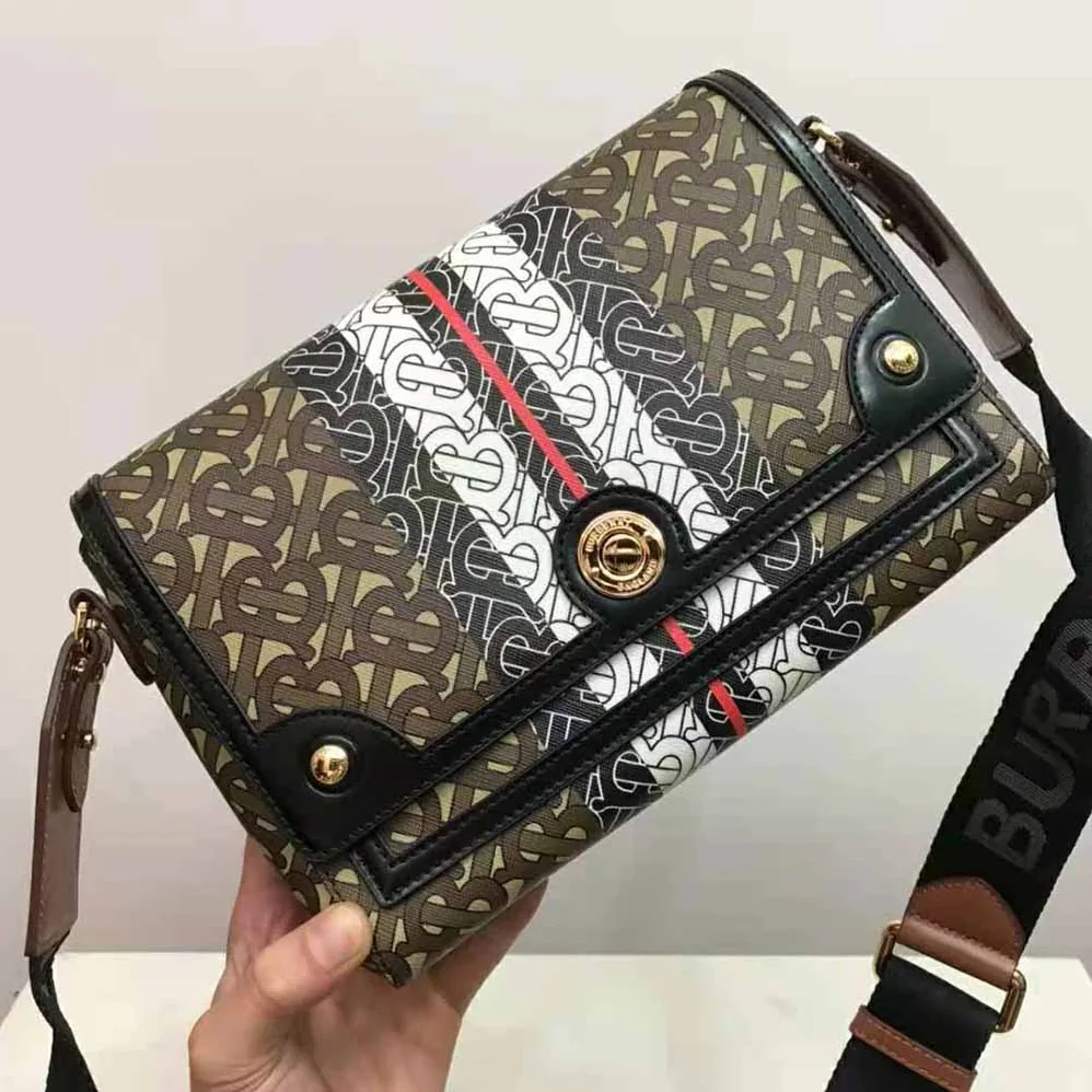 Burberry Monogram Stripe E for Women in canvas Note Crossbody Bag Burberry Monogram Stripe E for Women in canvas Note Crossbody Bag