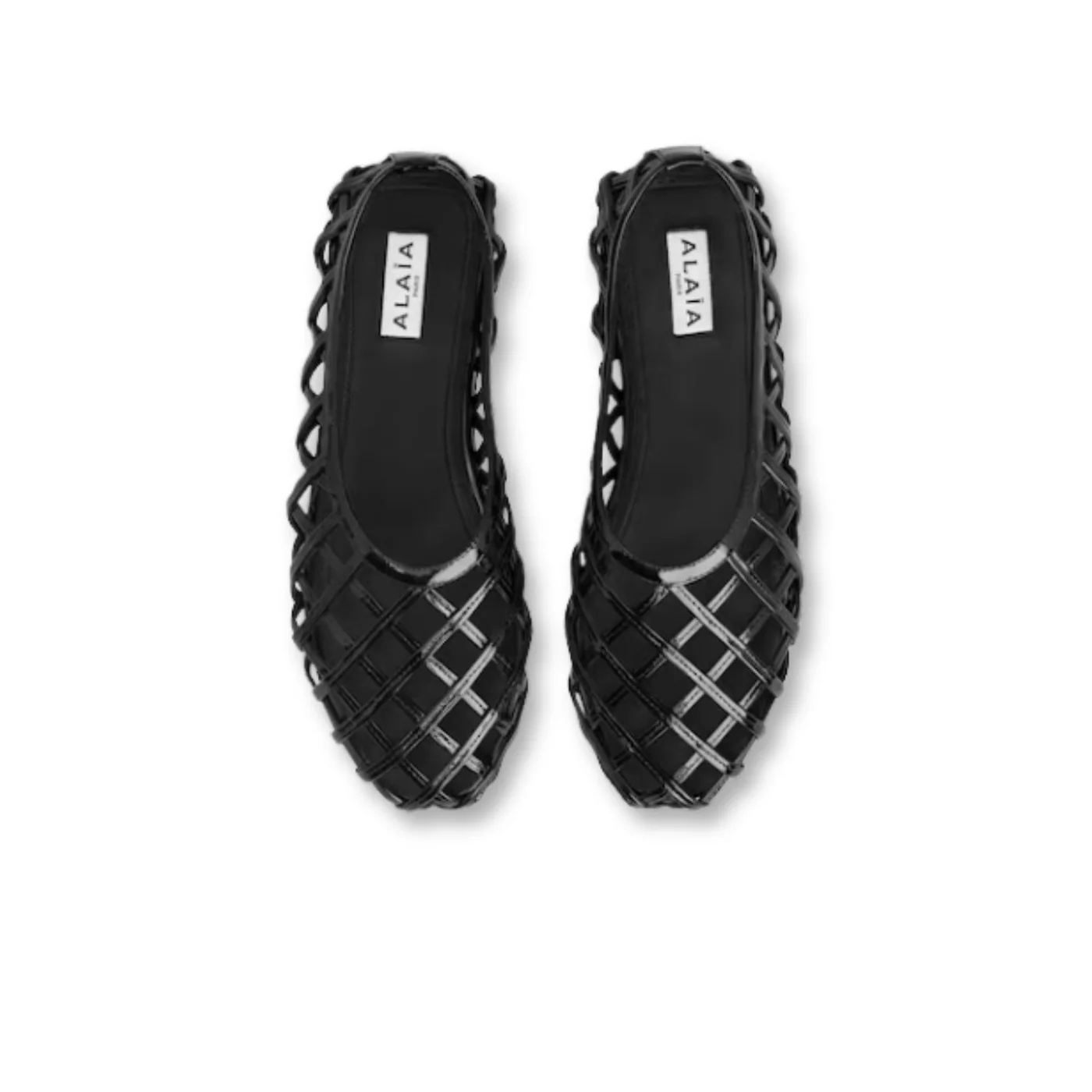 Alaia Ballet Flats In Fishnet Grege - AA3A029TK061 - 824 Alaia Ballet Flats In Fishnet Grege - AA3A029TK061 - 824