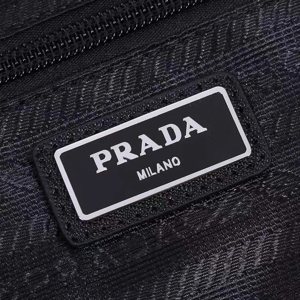 Prada Re-Nylon and Saffiano Leather Duffle Bag for Men in Black