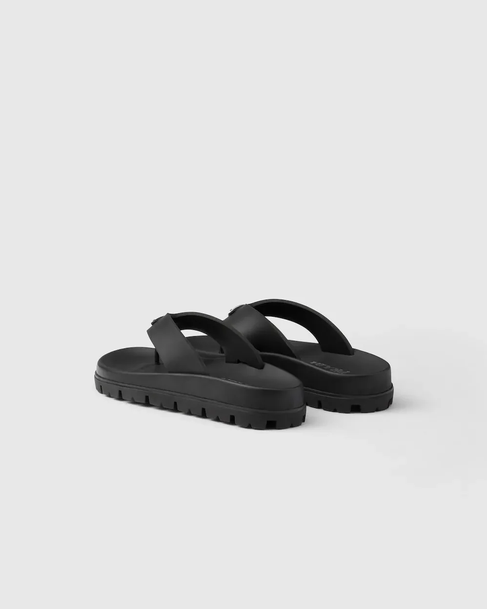Prada Rubber Thong Sandals Black 1Y420N_3LKK_F0002_F_020 Prada Rubber Thong Sandals Black 1Y420N_3LKK_F0002_F_020
