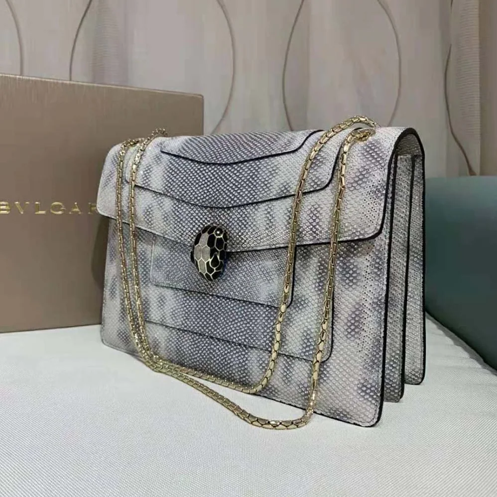 Bvlgari Serpenti Forever Shoulder Bag for Women in Silver Bvlgari Serpenti Forever Shoulder Bag for Women in Silver