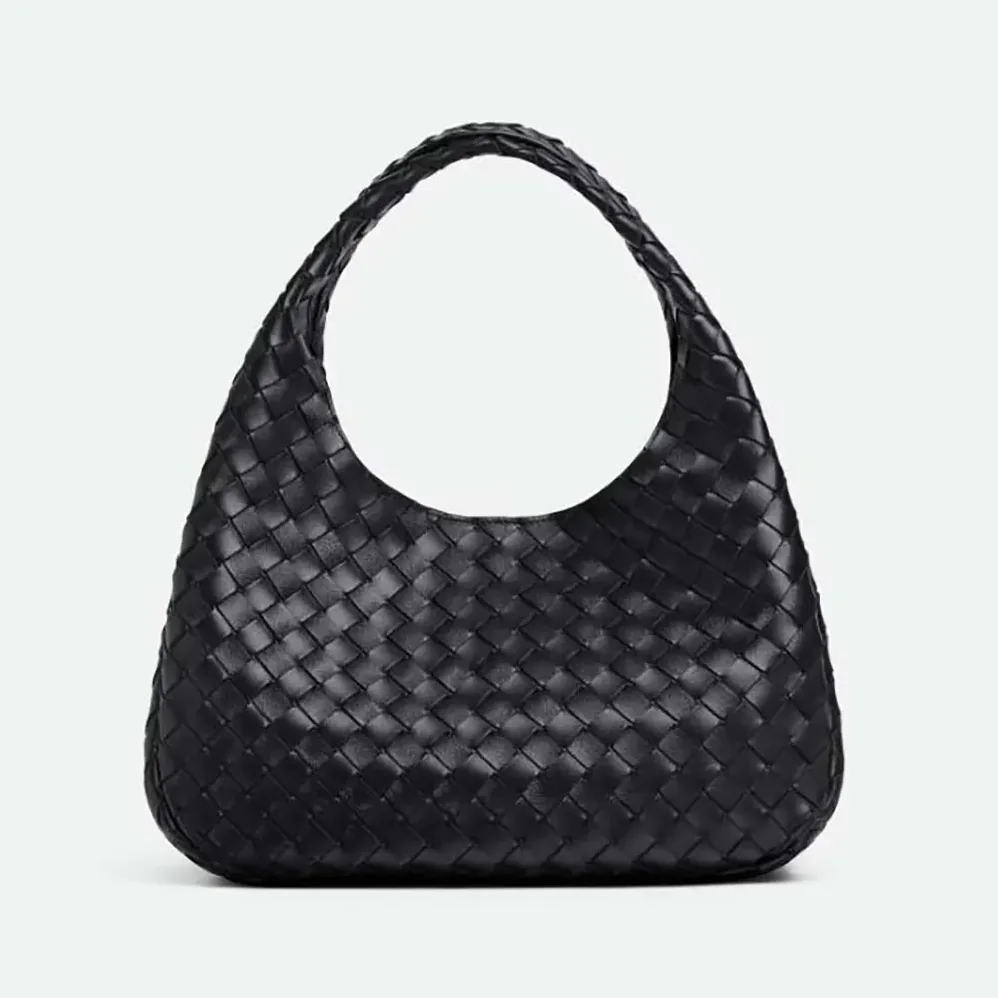 Bottega Veneta Medium Campana for Women in Black Bottega Veneta Medium Campana for Women in Black