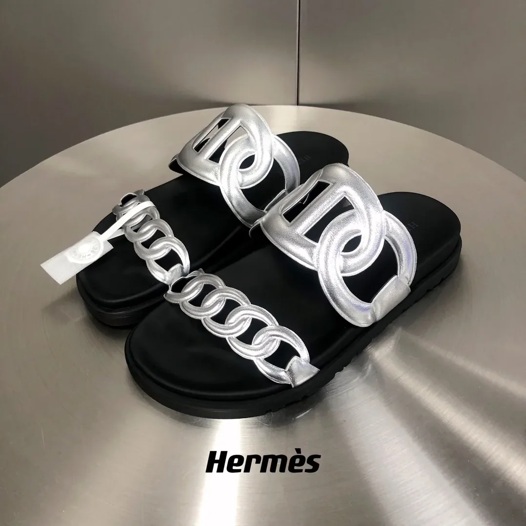 Hermes Extra Sandal Silver