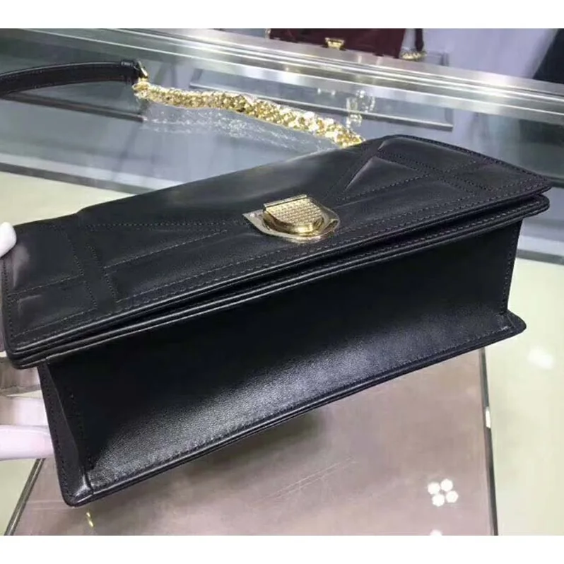 Dior Diorama Lambskin Bag for Women in Black