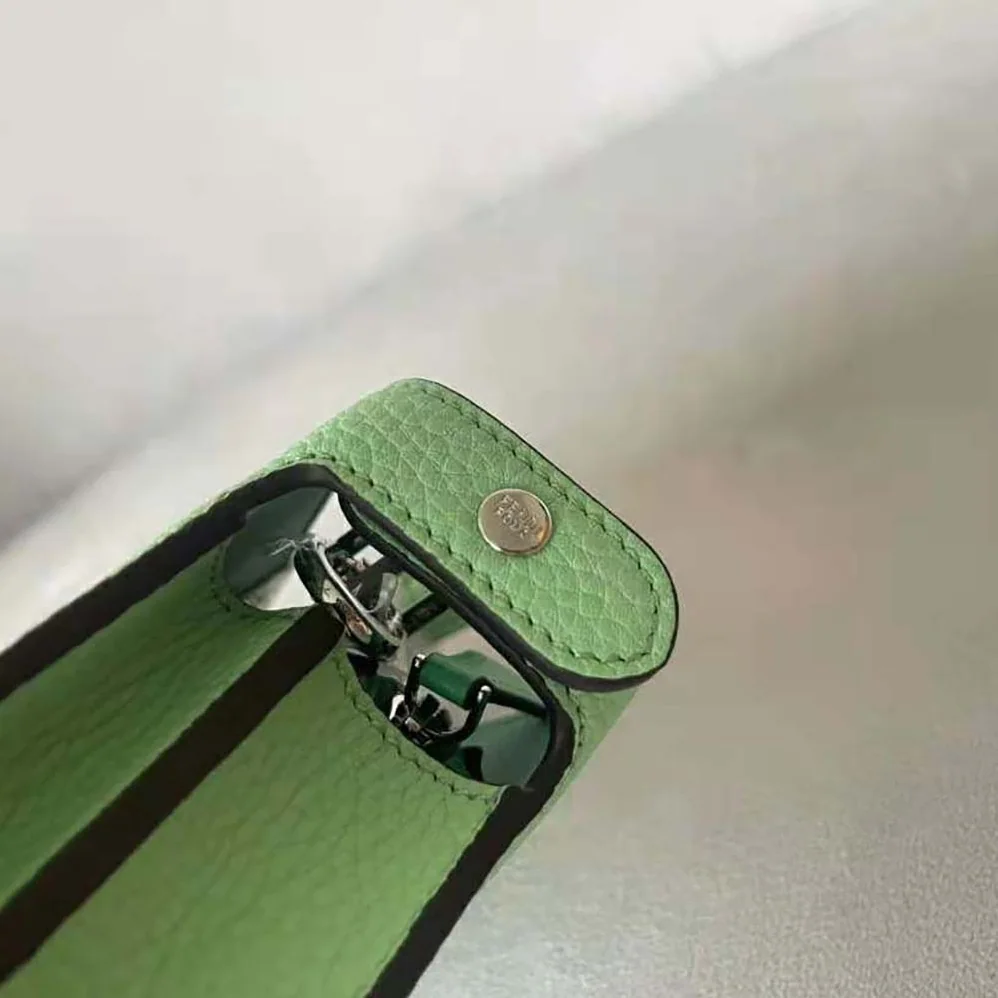 Fendi Peekaboo ISeeU XCross Green Leather Bag for Men