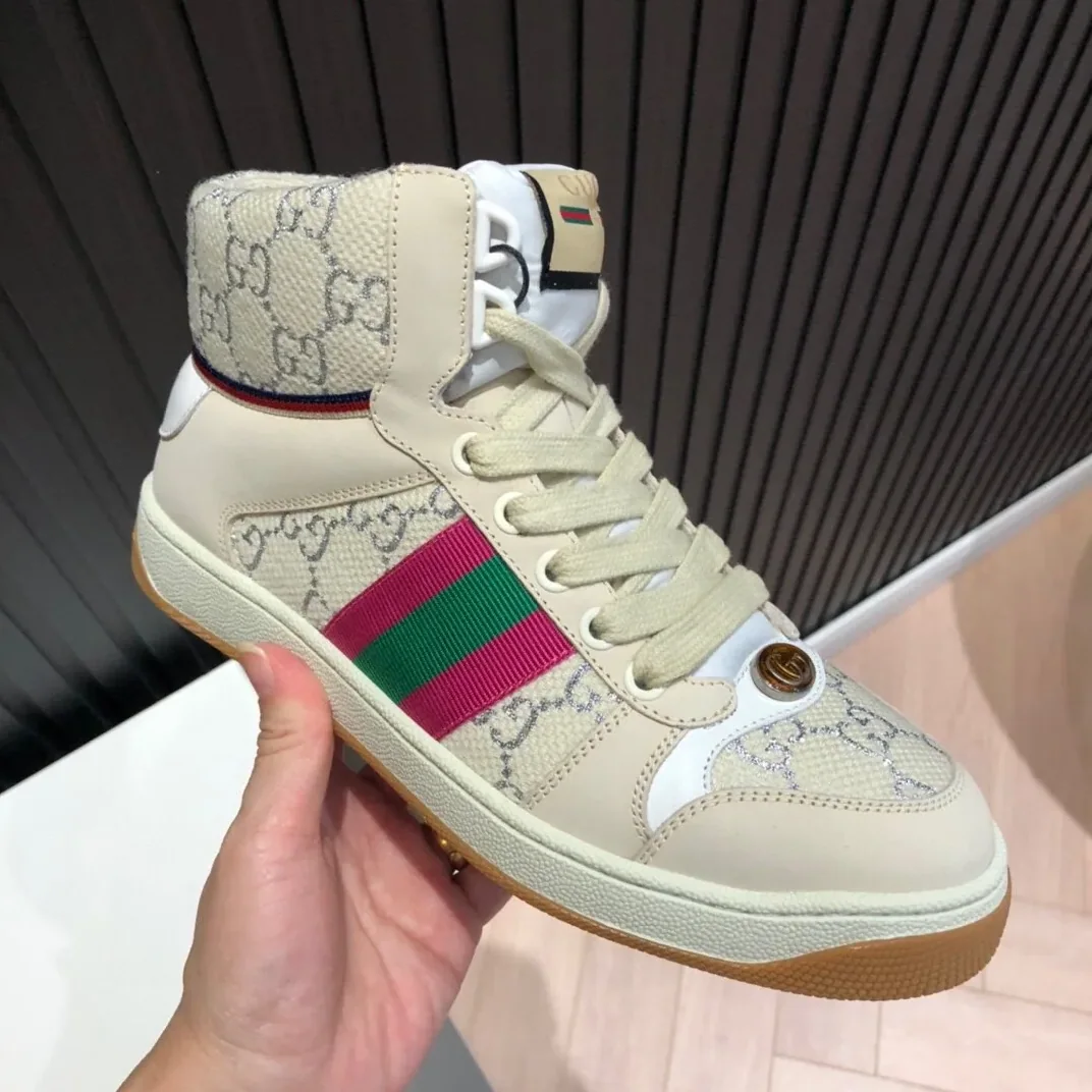 Gucci Screener GG High for Men in Top Beige Pink Green