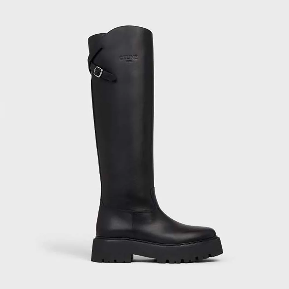 Celine Bulky Buckled High Boot in Calfskin for Women Celine Bulky Buckled High Boot in Calfskin for Women