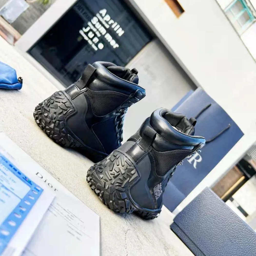 Dior Diorizon Hiking Boot Black Technical Mesh and Rubber for Men Dior Diorizon Hiking Boot Black Technical Mesh and Rubber for Men