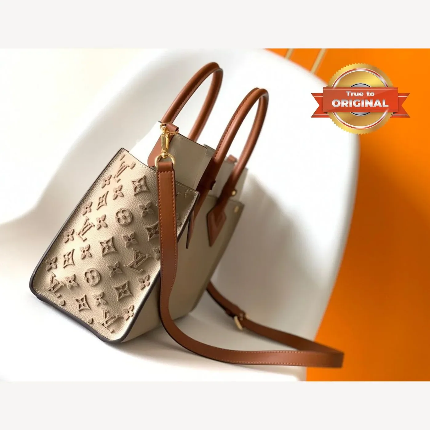 Louis Vuitton On My Side MM Tote Bag Grey / Louis Vuitton On My Side MM Tote Bag Grey /