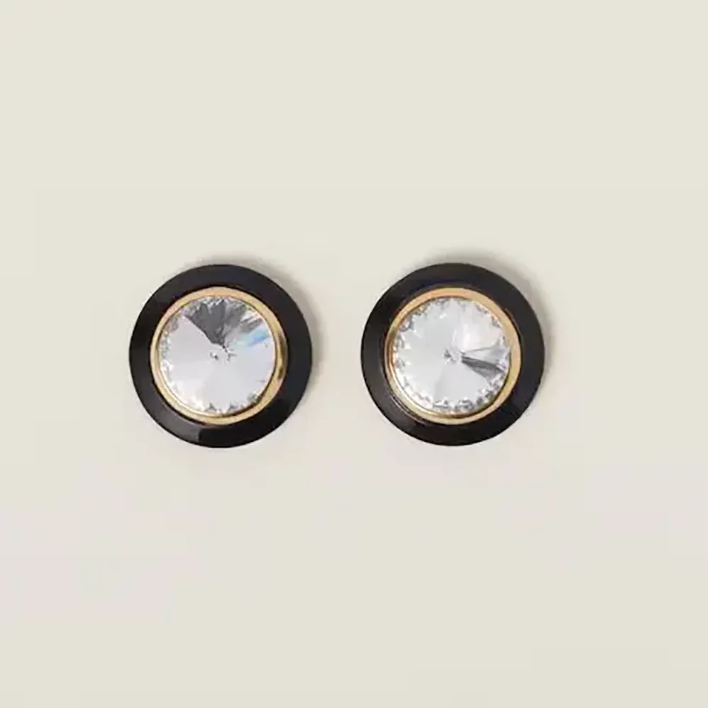 Miu Miu Plexiglas and Metal Earrings for Women Miu Miu Plexiglas and Metal Earrings for Women