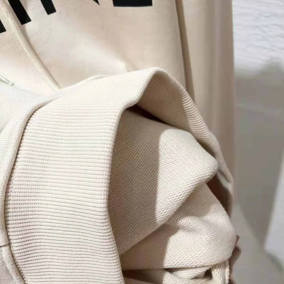 Celine Loose Celine Sweatshirt in Cotton Fleece for Women in Beige