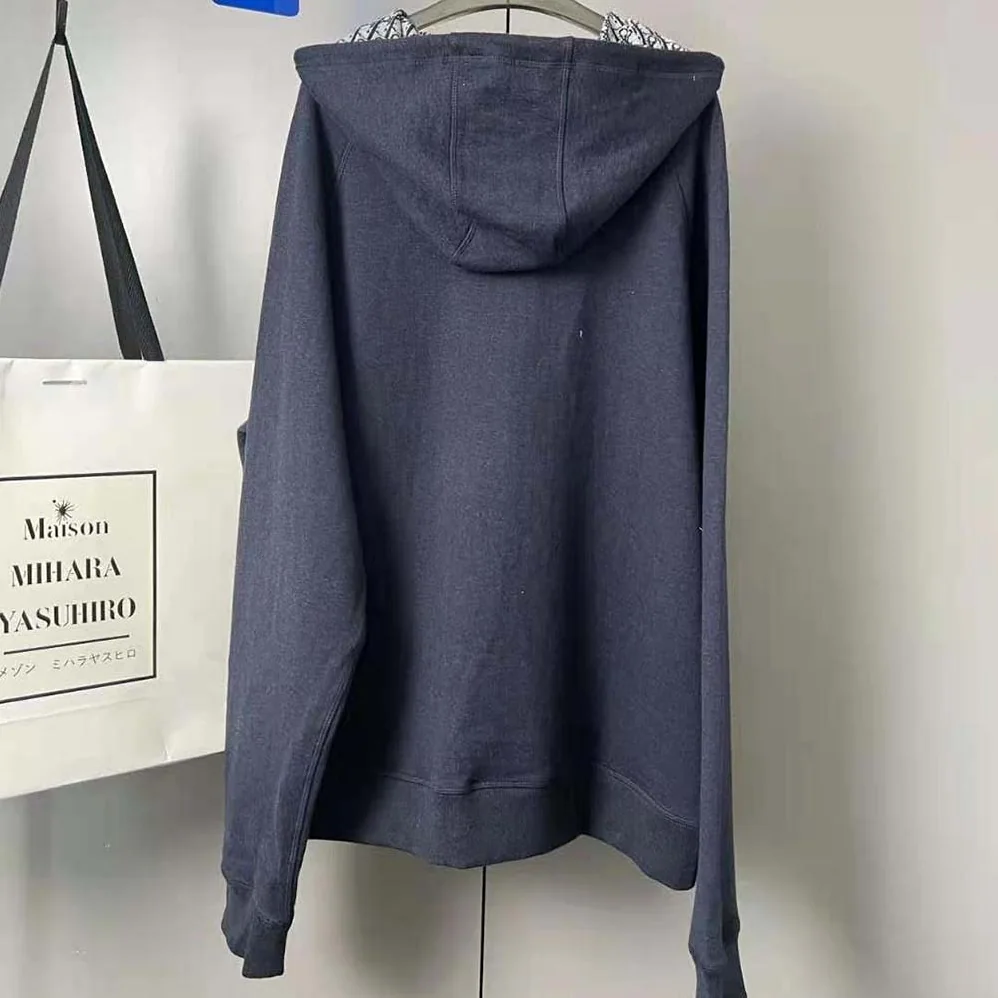 Dior Track Jacket Navy Blue Cotton Knit and Cashmere for Women