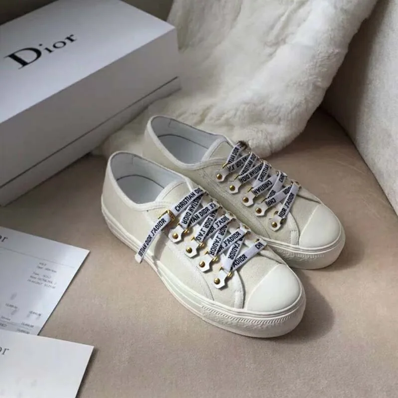 Dior Shoes Low-Top Trainer in Canvas for Women in White Dior Shoes Low-Top Trainer in Canvas for Women in White