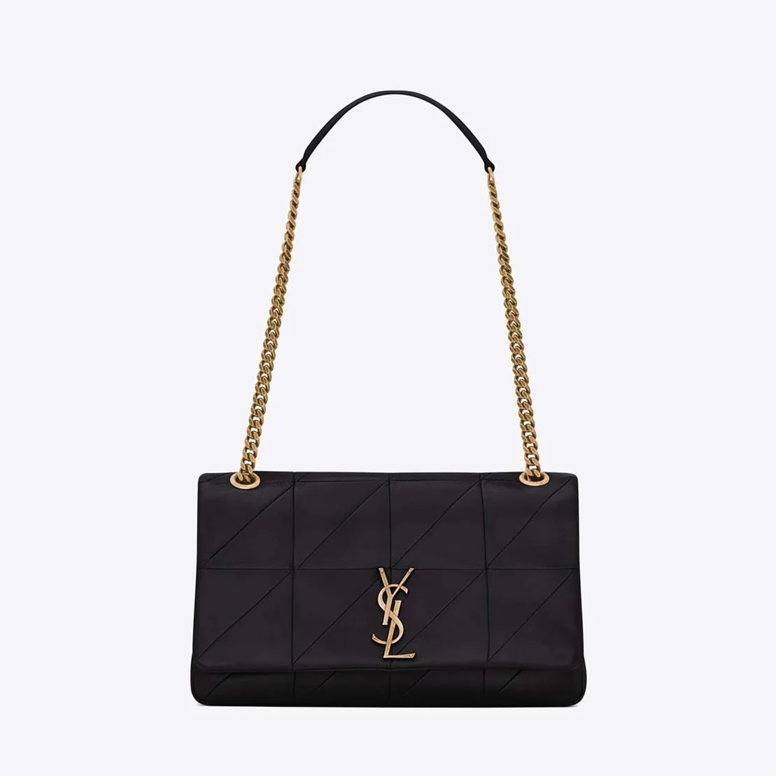 Saint Laurent YSL Medium Jamie Bag in Patchwork Leather in Black Saint Laurent YSL Medium Jamie Bag in Patchwork Leather in Black
