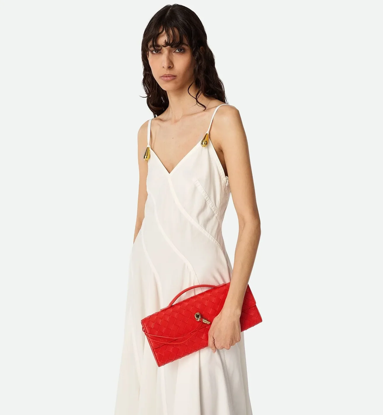Bottega Veneta Andiamo Clutch Cherry Tomato / Bottega Veneta Andiamo Clutch Cherry Tomato /