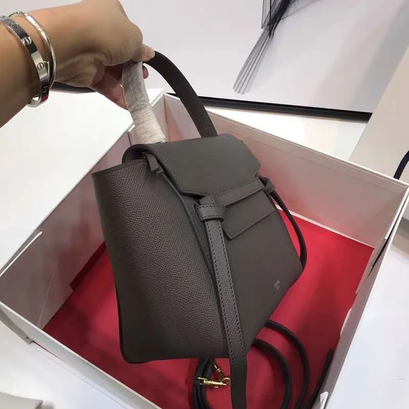 Celine Nano Belt Bag in Grained Calfskin for Women in Silver Celine Nano Belt Bag in Grained Calfskin for Women in Silver