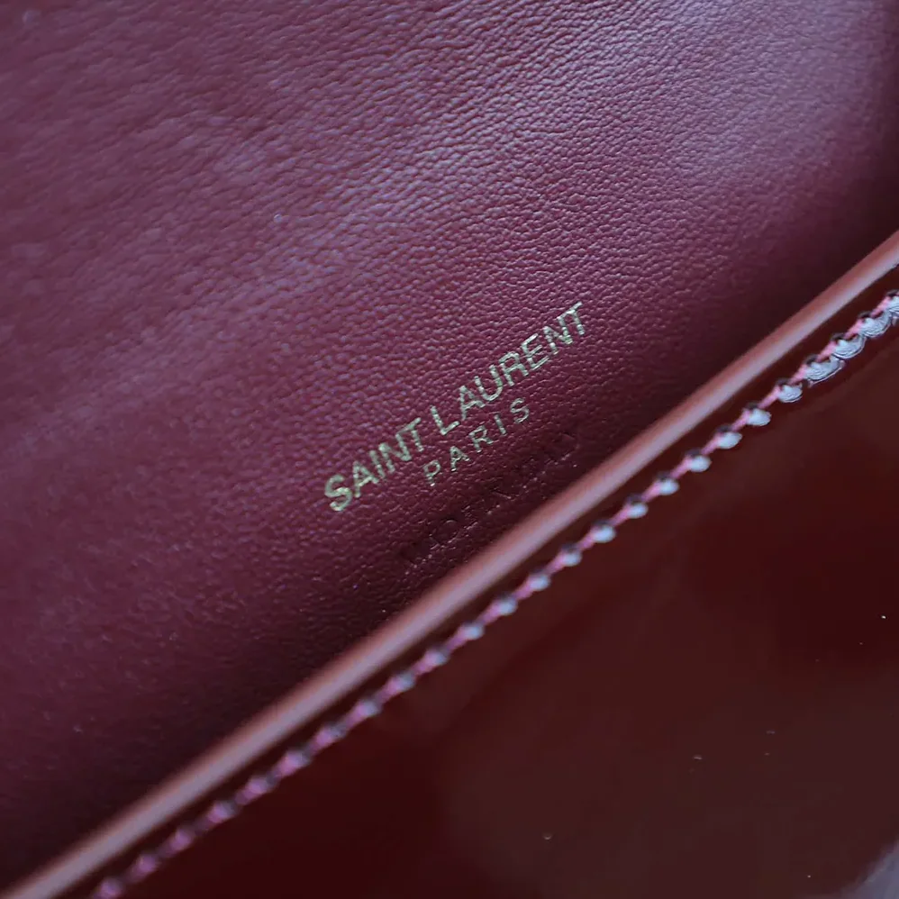 Saint Laurent YSL Cassandre Phone Holder in Patent Leather for Women