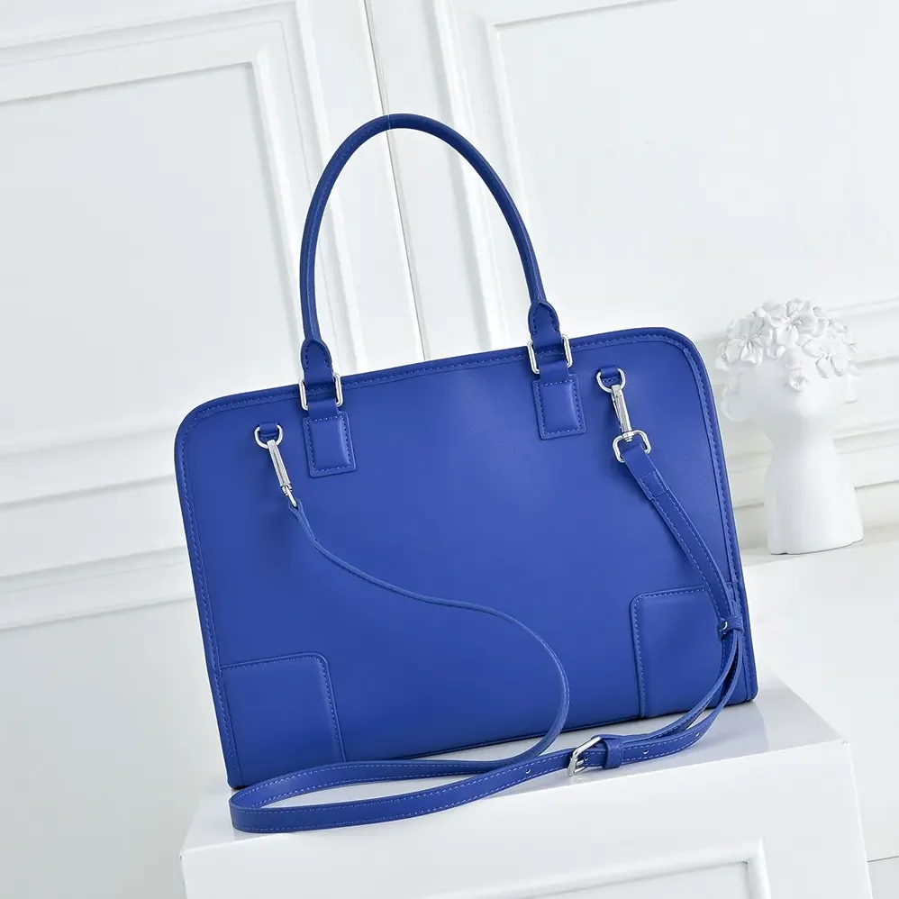 Loewe Large Amazona 180 Bag in Soft Calfskin for Women in Blue Loewe Large Amazona 180 Bag in Soft Calfskin for Women in Blue