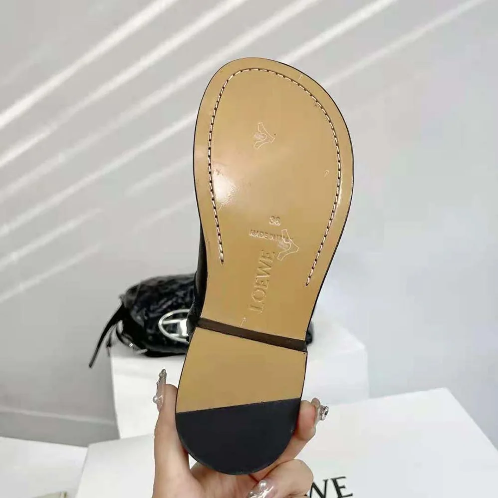 Loewe Campo Boot in Calfskin for Women in Black Loewe Campo Boot in Calfskin for Women in Black