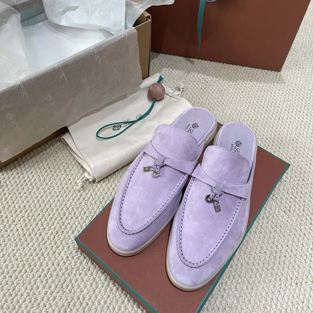 Loro Piana Babouche Charms Walk Loafers for Unisex in Purple Loro Piana Babouche Charms Walk Loafers for Unisex in Purple