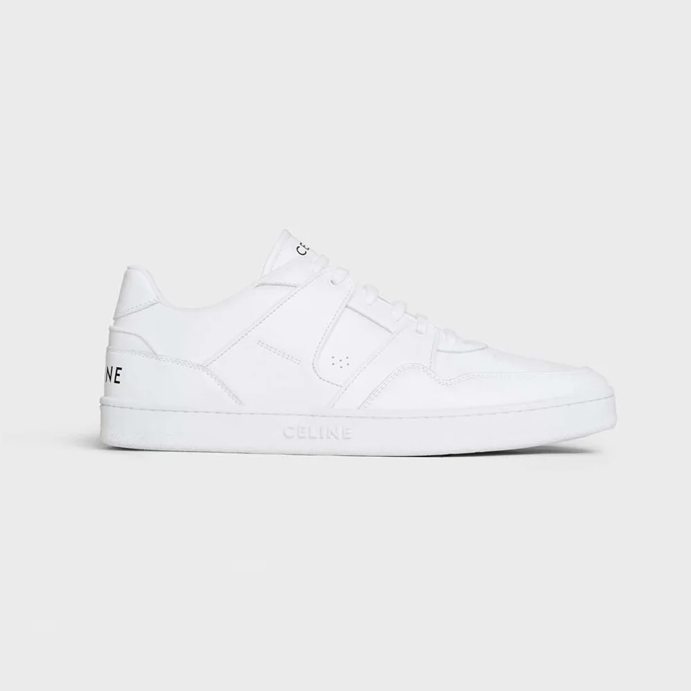 Celine CT-04 Celine Trainer Low Lace-up Sneaker in Calfskin for Men in White