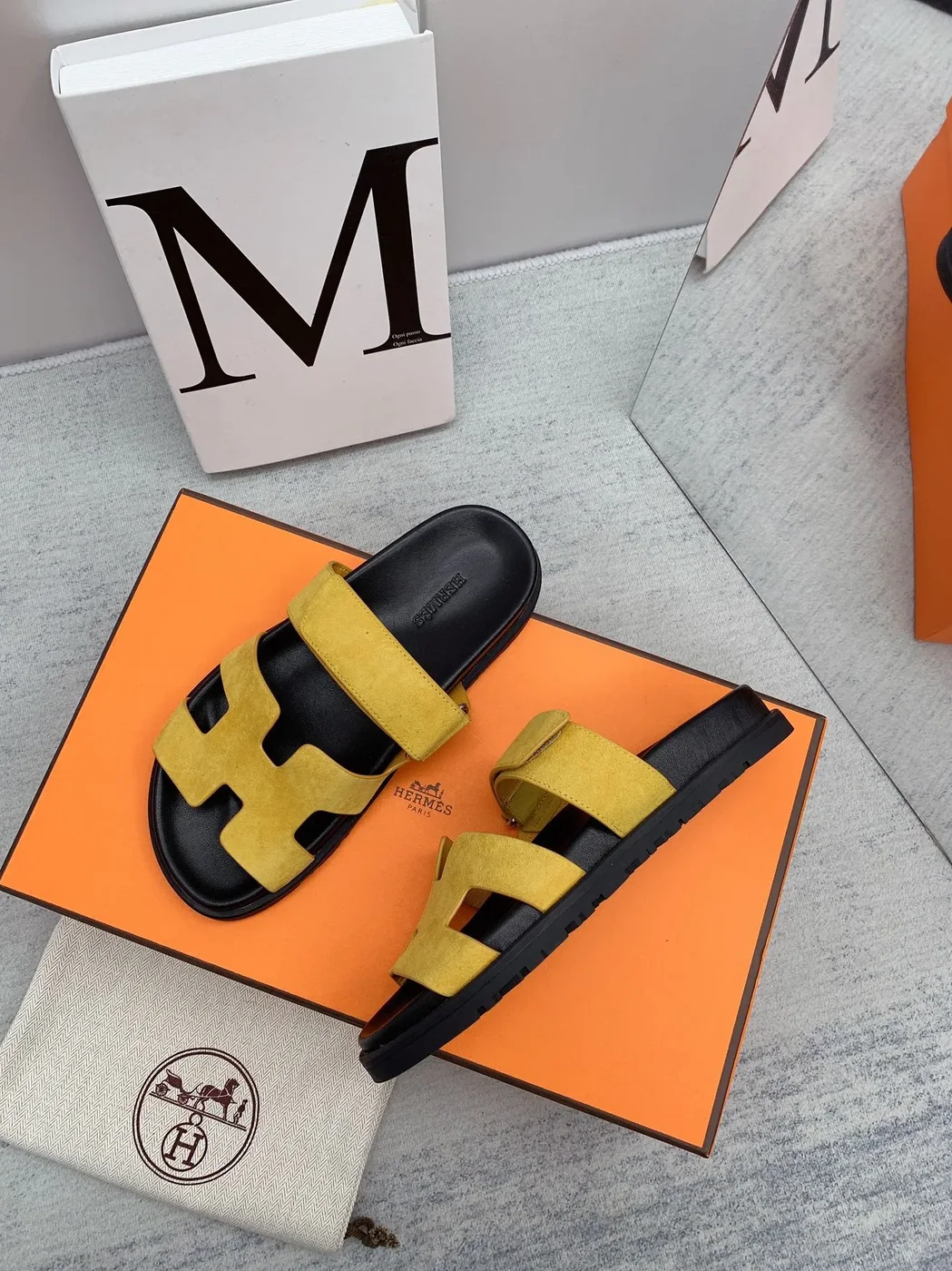 Hermes Chypre Sandal Yellow Hermes Chypre Sandal Yellow
