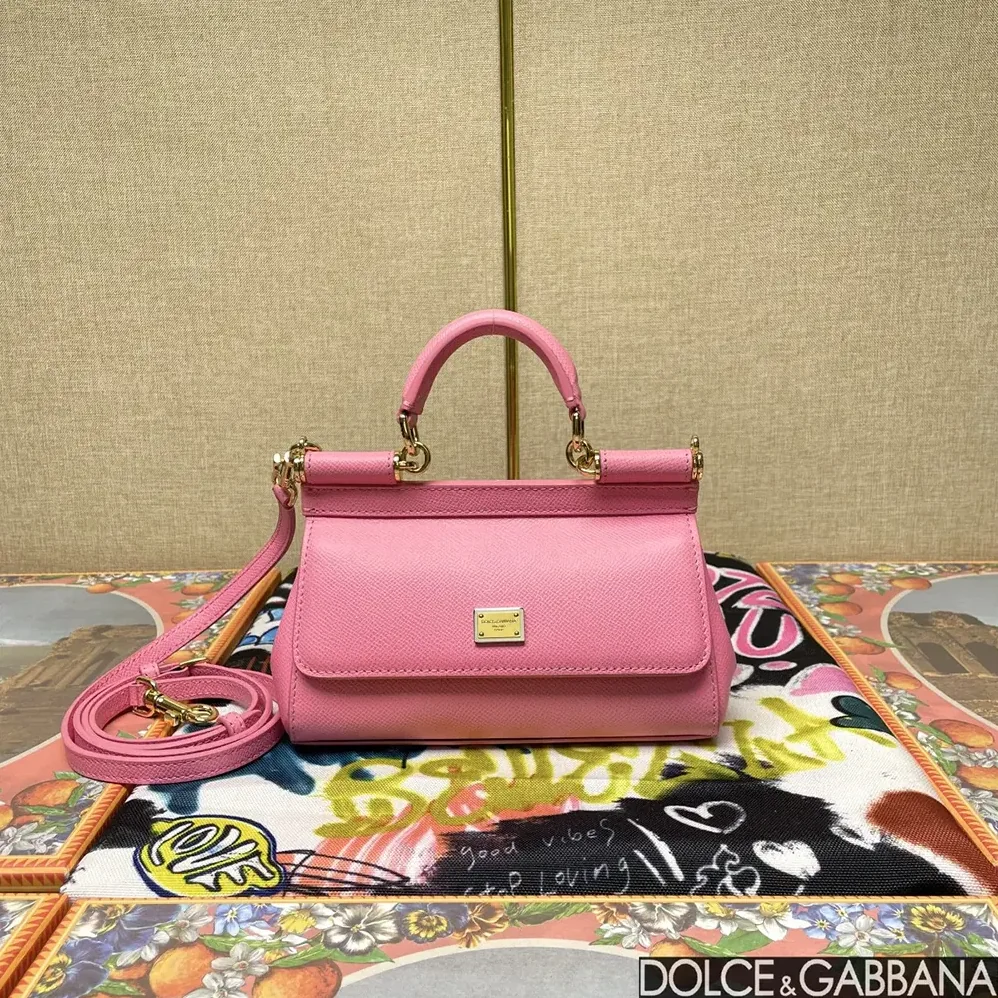 Dolce Gabbana D&G Small Sicily Handbag for Women in Pink