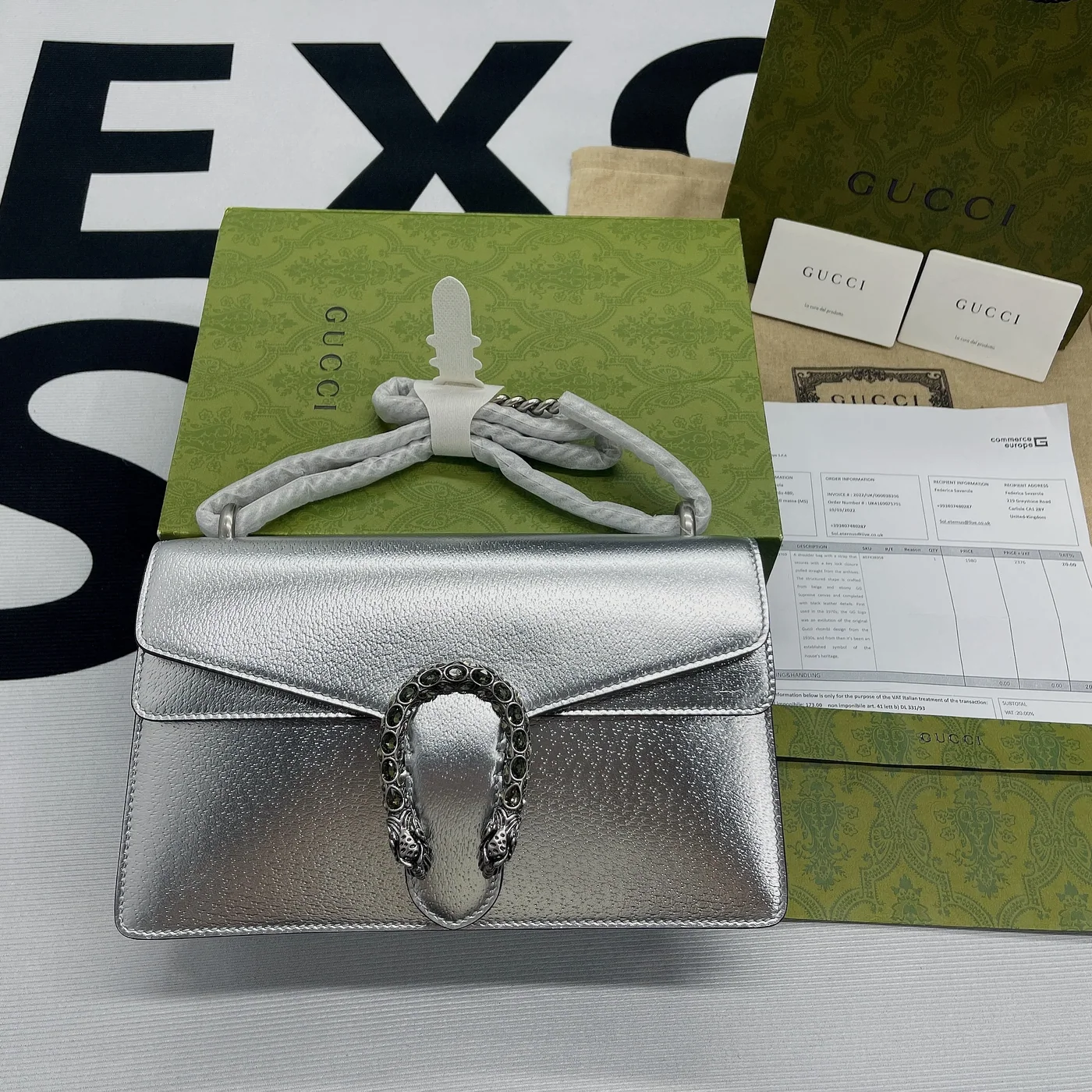 Gucci Dionysus Small Shoulder Bag in Silver Palladium Hardware Gucci Dionysus Small Shoulder Bag in Silver Palladium Hardware