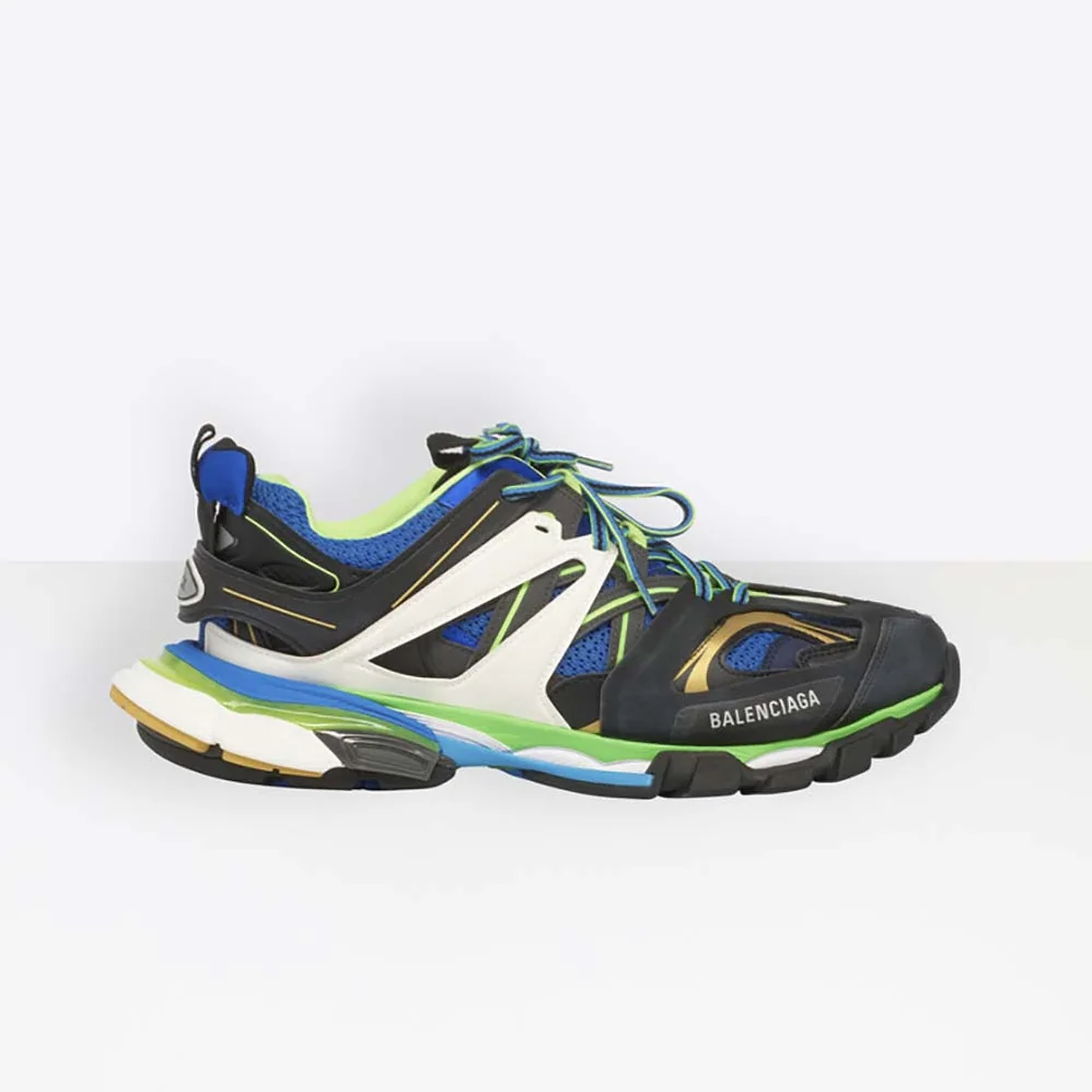 Balenciaga Shoes Track Trainers in Black Mesh and Nylon for Men in Green Balenciaga Shoes Track Trainers in Black Mesh and Nylon for Men in Green