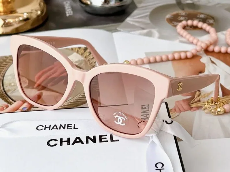 Chanel Sunglasses Squares Pink
